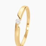 Bague Solitaire Anilie Or Jaune Diamant - Parures de mariage Femme | Marc Orian