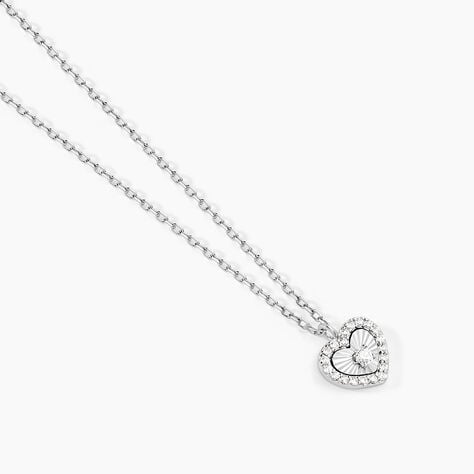 Collier Yvannah Argent Blanc Oxyde De Zirconium - Colliers avec pierres Femme | Marc Orian