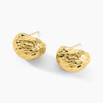 Boucles D'oreilles Puces Almeria Acier Jaune - Puces Femme | Marc Orian