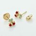 Boucles D'oreilles Puces Or Jaune Helicie Email - Puces Enfant | Marc Orian