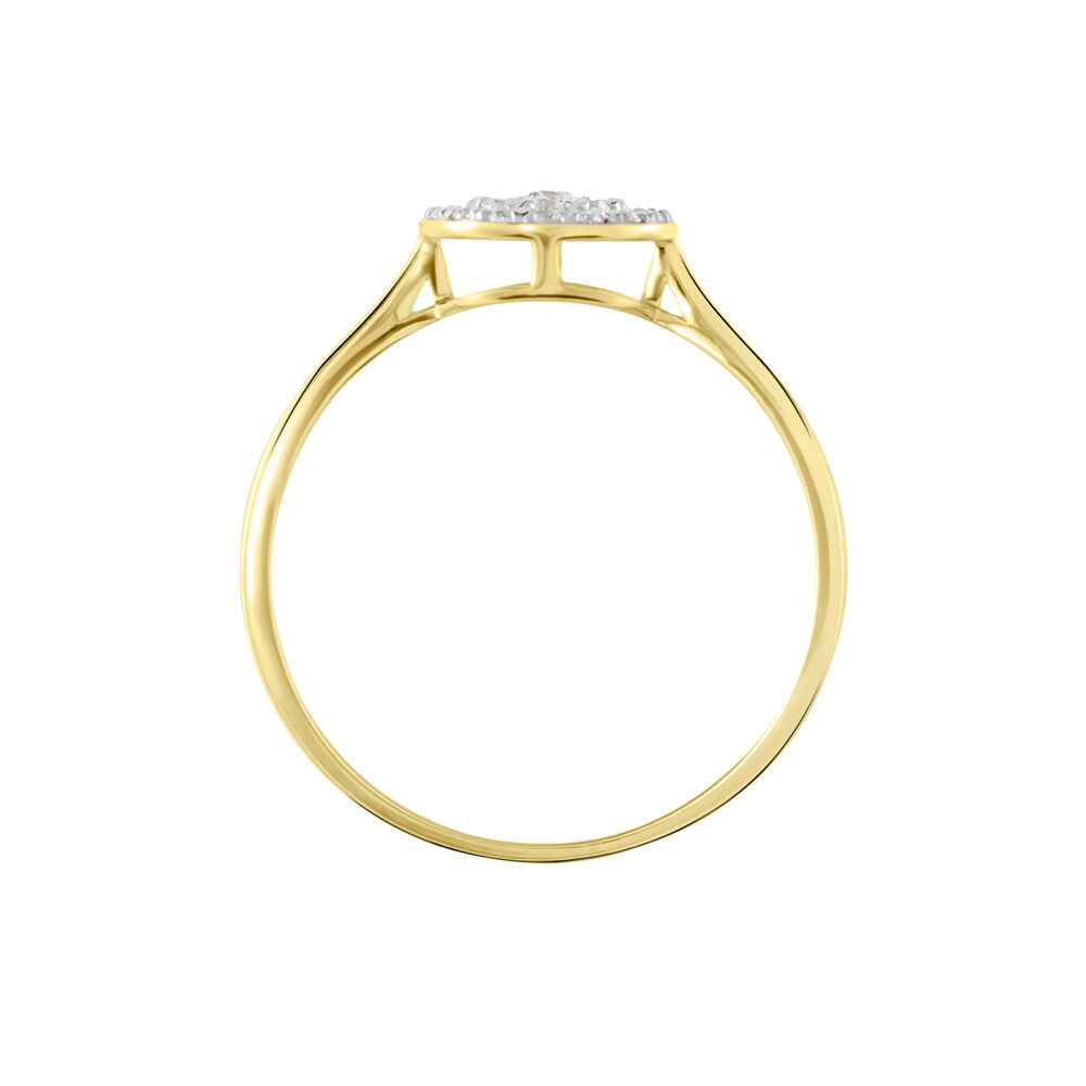 Bague Or Jaune Cristen Oxyde De Zirconium - Solitaires Femme | Marc Orian