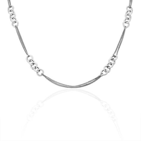 Collier Akira Argent Blanc - Colliers multirangs Femme | Marc Orian