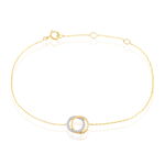Bracelet Absolu Or Bicolore Diamant - Bracelets Anneaux Entrelaces Femme | Marc Orian