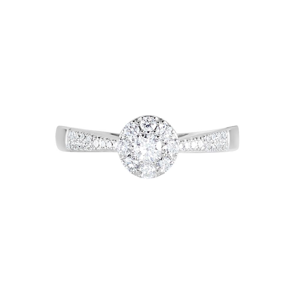 Bague Neptune Or Blanc Diamant - Solitaires Femme | Marc Orian