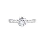 Bague Neptune Or Blanc Diamant - Solitaires Femme | Marc Orian