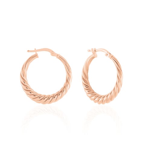 Cr&eacute;oles Asael Argent Rose - Cr&eacute;oles Femme | Marc Orian