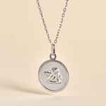 Medaille Or Blanc Hannae - Bijoux personnalis&eacute;s Famille | Marc Orian