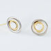 Boucles D'oreilles Pendantes Berangere Double Cercles Or Bicolore - Pendantes Femme | Marc Orian