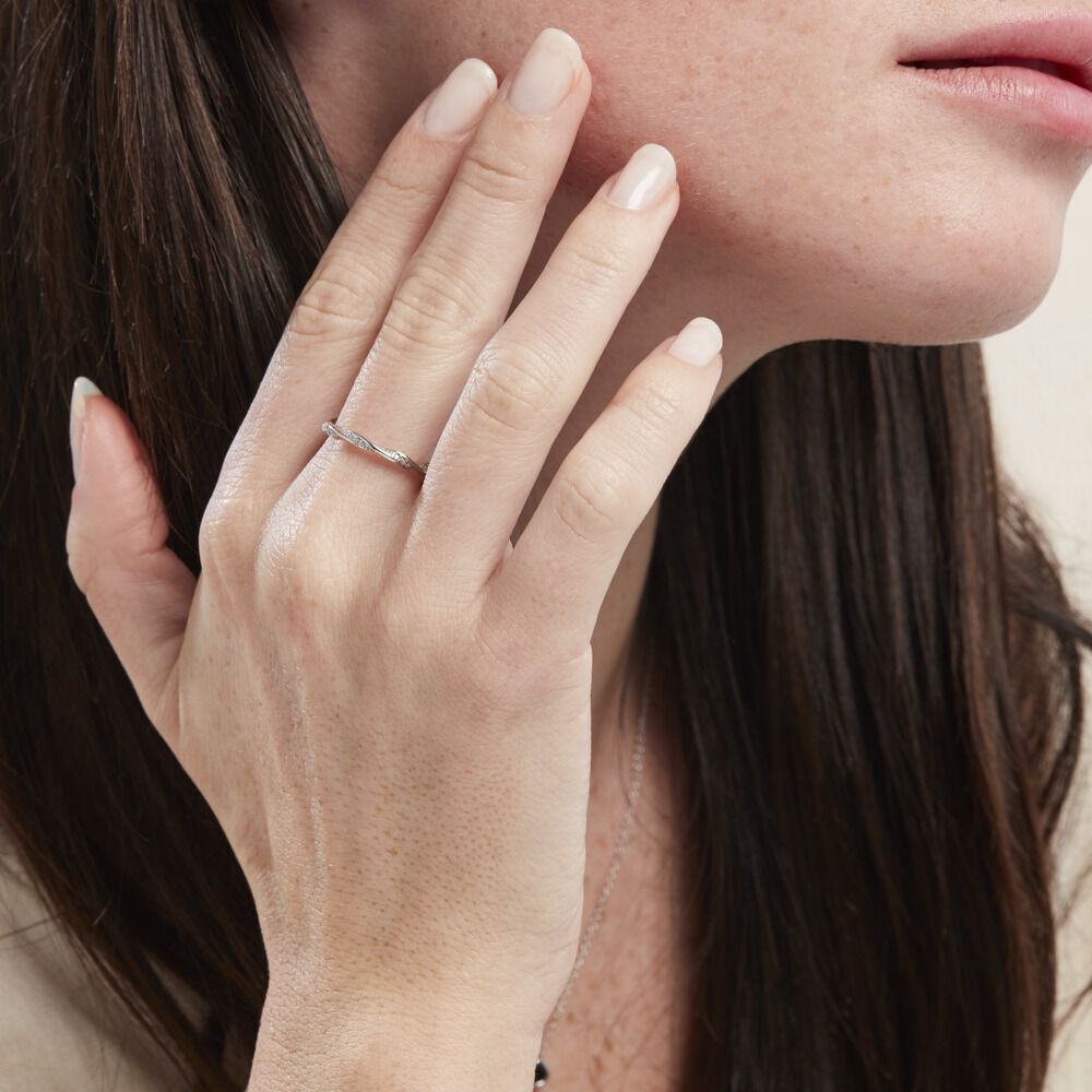 Bague Argent Blanc Clifford Oxydes De Zirconium - Bagues avec pierre Femme | Marc Orian