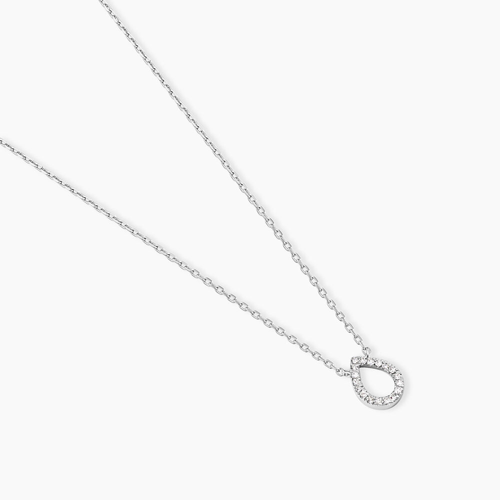 Collier Maude Or Blanc Diamant - Colliers avec pierres Femme | Marc Orian
