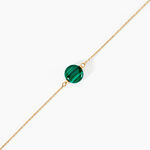 Bracelet Hege Or Jaune Malachite - Bracelets cha&icirc;nes Femme | Marc Orian