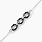 Bracelet Nowell Argent Blanc Oxyde De Zirconium Et C&eacute;ramique - Bracelets fantaisie Femme | Marc Orian