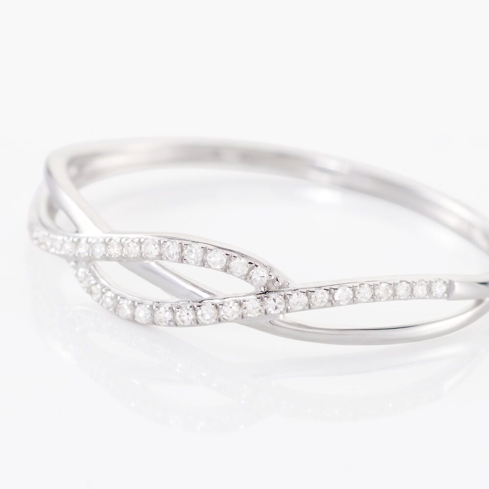 Bague Ursulla Or Blanc Diamant - Bagues pierres précieuses Femme | Marc Orian