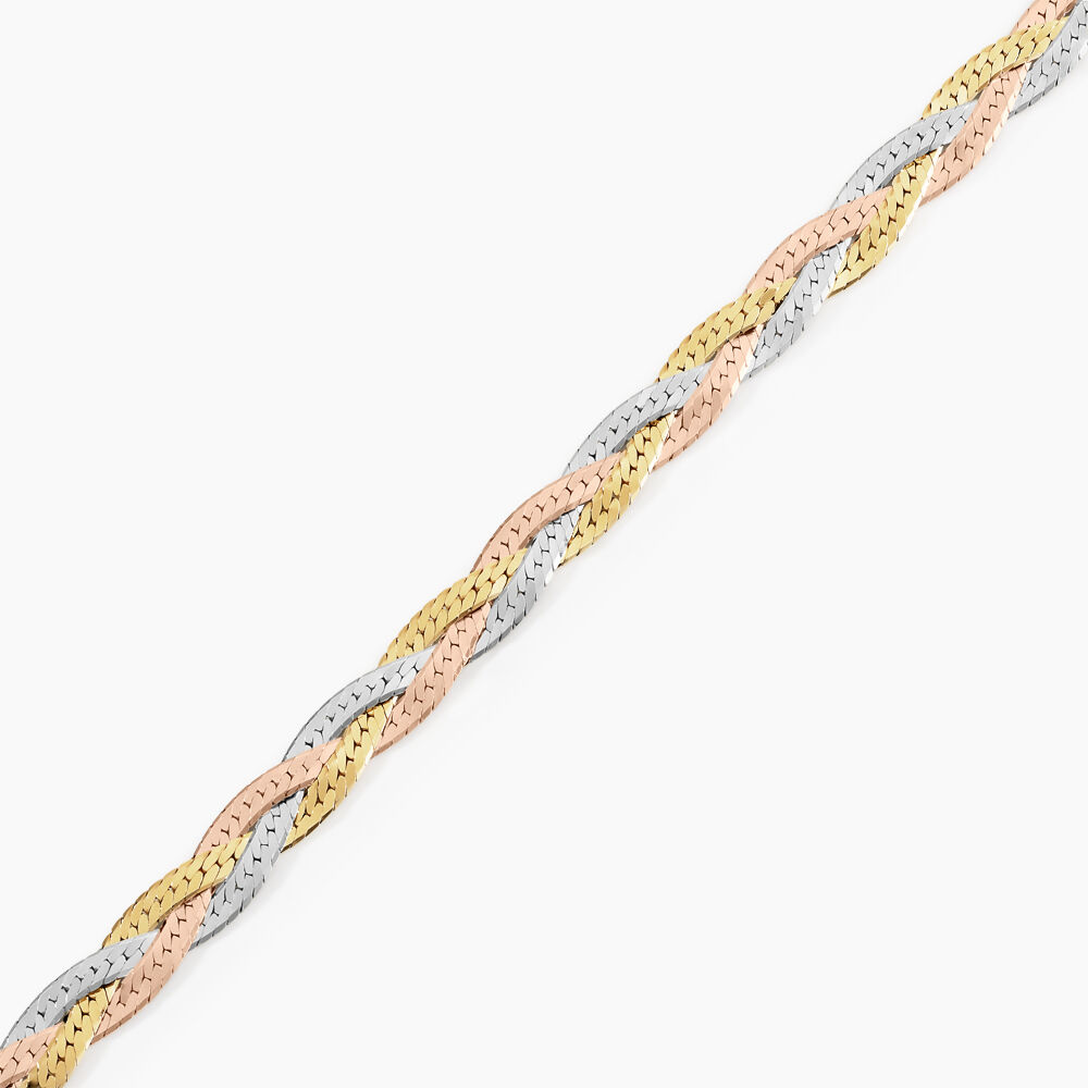 Bracelet Elae Argent Tricolore - Bracelets mailles Femme | Marc Orian