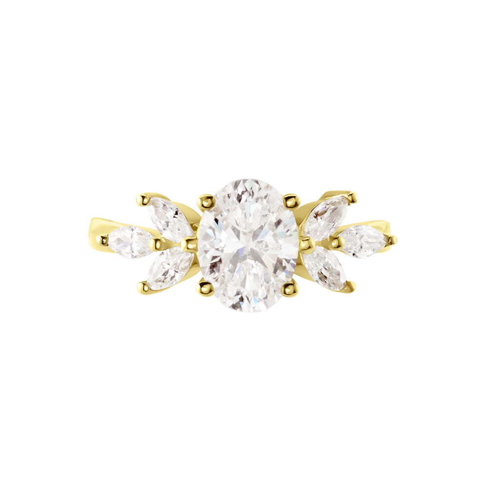 Bague Or Jaune Koulm Oxyde - Solitaires Femme | Marc Orian