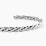 Bracelet Jonc Jourdan Guilherme Acier Argent&eacute; - Bracelets joncs Homme | Marc Orian