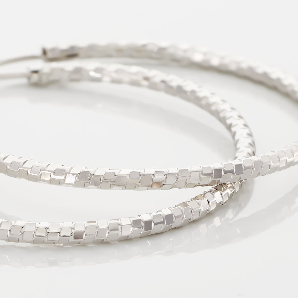 Cr&eacute;oles Argent Blanc Agathe - Cr&eacute;oles Femme | Marc Orian