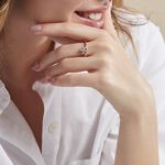 Bague Davena Argent Rose Oxyde De Zirconium - Bijoux fantaisie Femme | Marc Orian