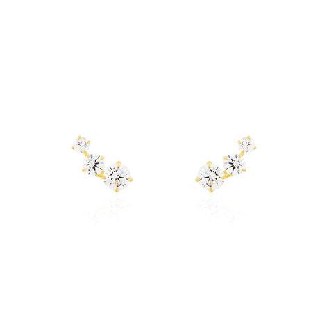 Bijoux D'oreilles Raffaele Or Jaune Oxyde De Zirconium - Piercings d'oreilles Femme | Marc Orian