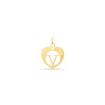 Pendentif Eudocie Coeur Lettre Or Jaune - Pendentifs Famille | Marc Orian