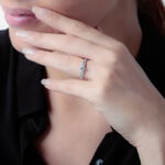 Bague Solitaire Katalina Or Blanc Diamant - Solitaires Femme | Marc Orian