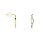 Boucles D'oreilles Puces Or Jaune Abisai Diamants - Puces Femme | Marc Orian