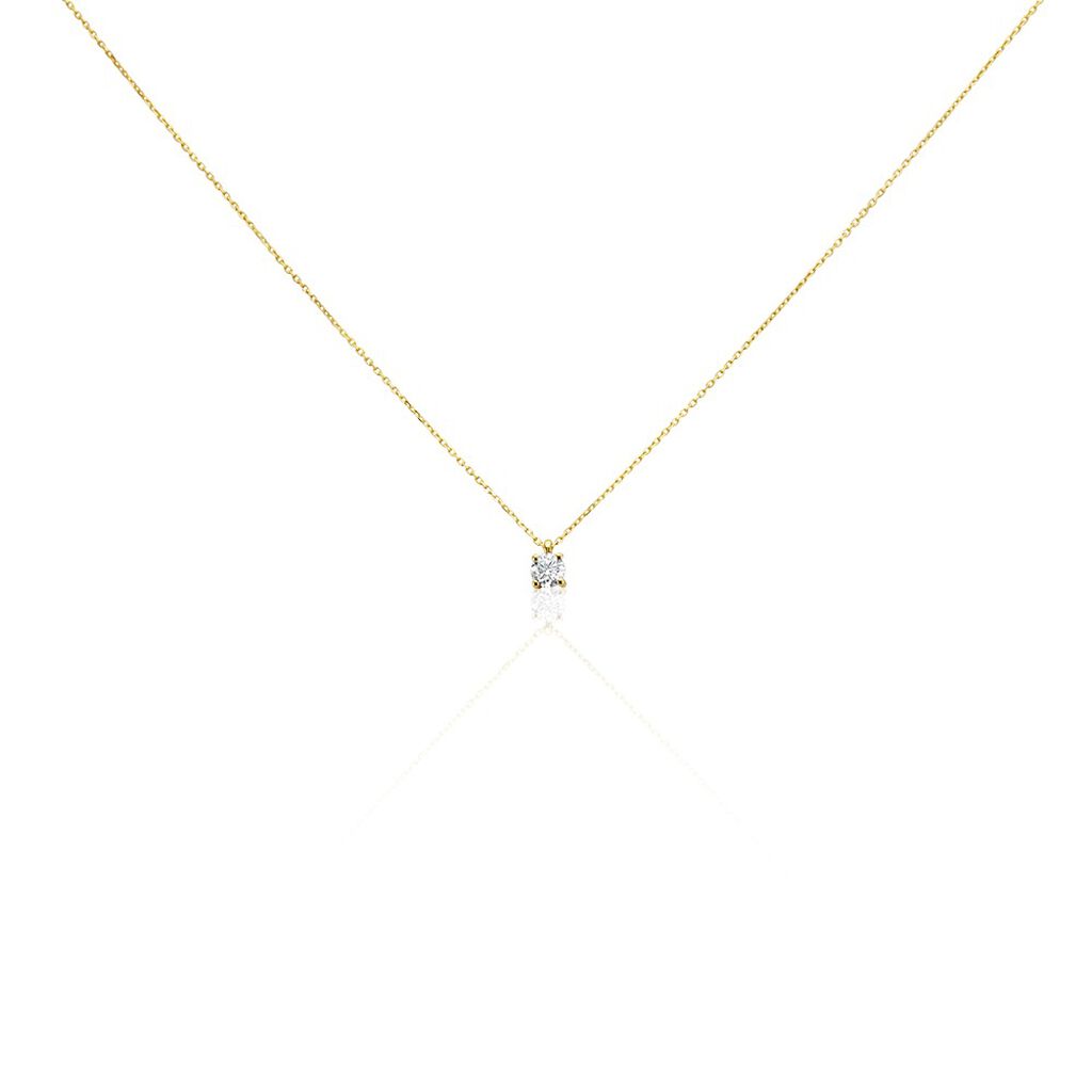 Collier Elfa Or Jaune Diamant - Colliers avec pierres Femme | Marc Orian