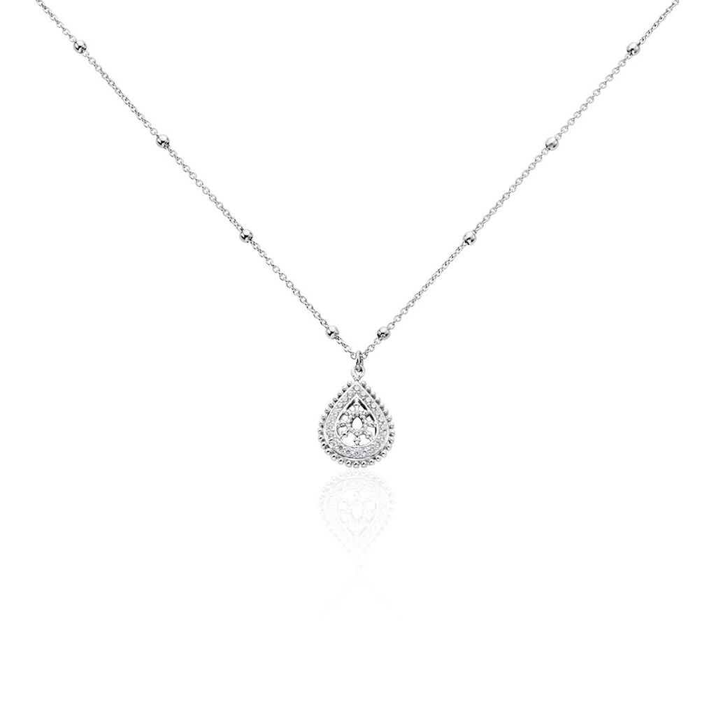 Collier Radiane Argent Oxyde - Colliers avec pierres Femme | Marc Orian