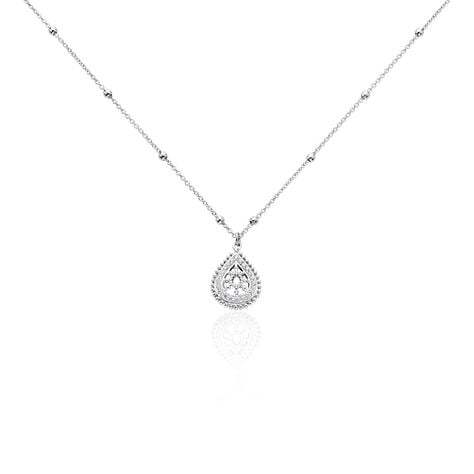 Collier Radiane Argent Oxyde - Colliers avec pierres Femme | Marc Orian