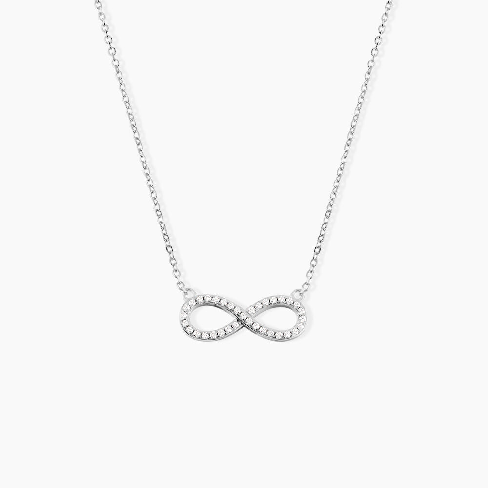 Collier Rowan Argent Blanc Oxyde De Zirconium - Colliers avec pierres Femme | Marc Orian