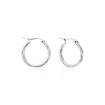 Cr&eacute;oles Esaias Acier Blanc - Cr&eacute;oles Femme | Marc Orian