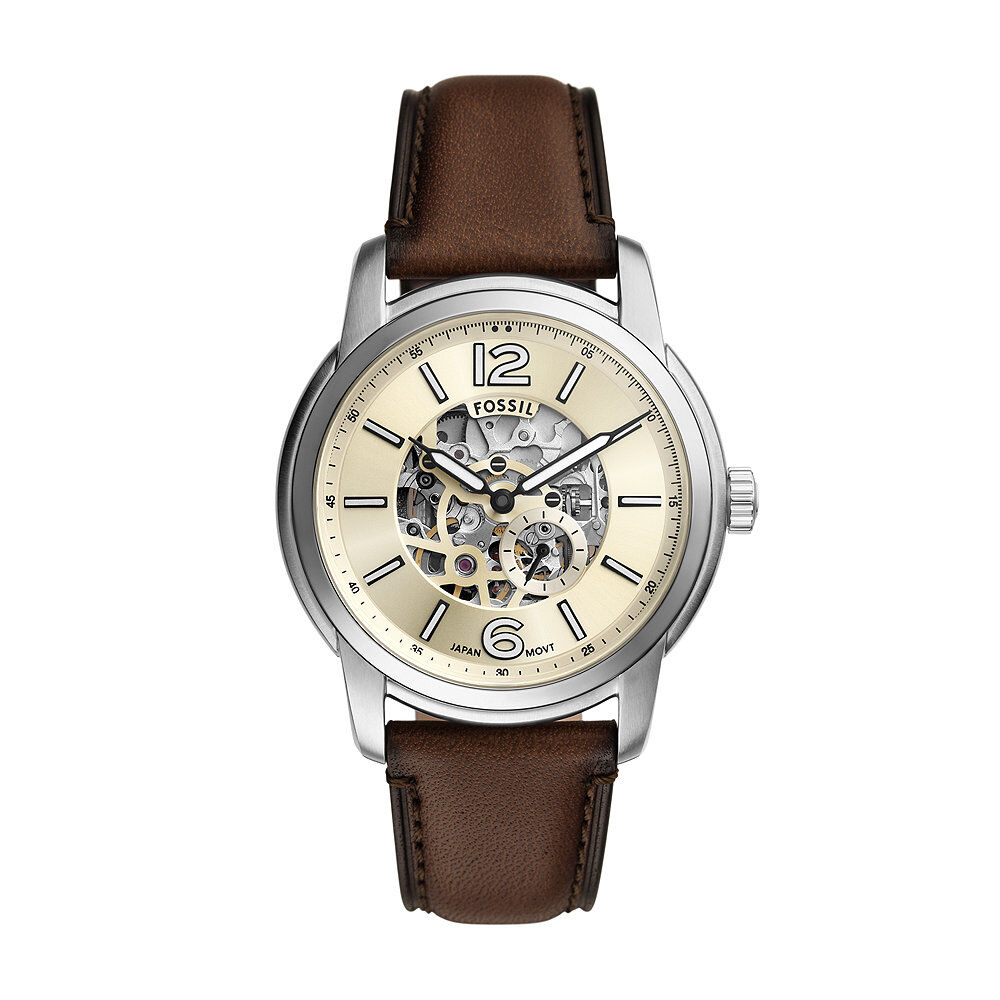 Montre Fossil Heritage Cr&egrave;me - Montres automatiques Homme | Marc Orian