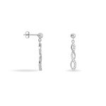 Boucles D'oreilles Pendantes Kessy Argent Blanc Oxyde De Zirconium - Pendantes Femme | Marc Orian
