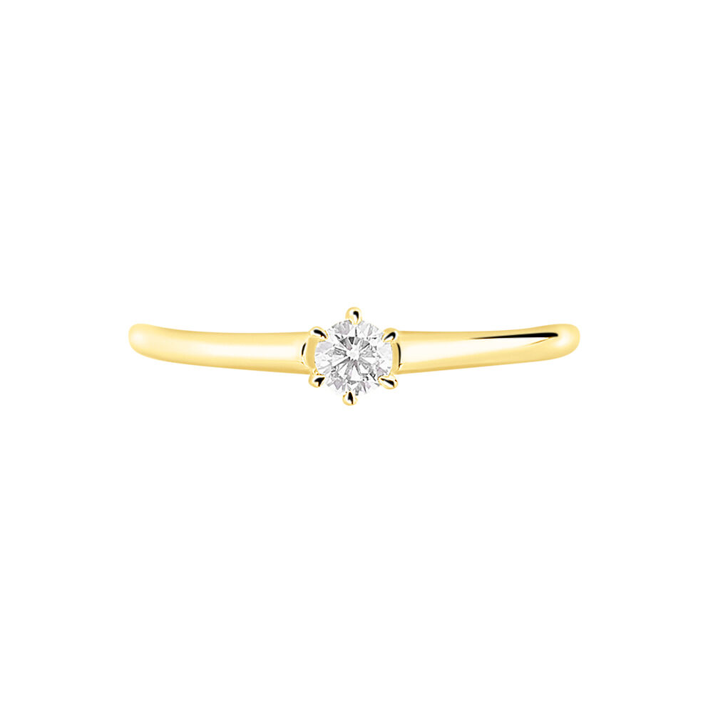 Bague Solitaire Samantha Or Jaune Diamant - Solitaires Femme | Marc Orian