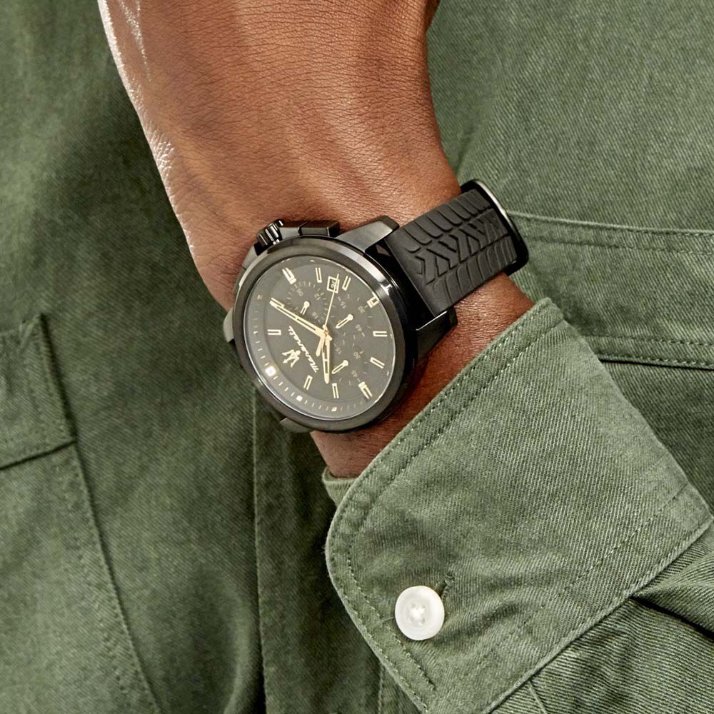 Montre Maserati Successo Chrono Bleu - Montres classiques Homme | Marc Orian