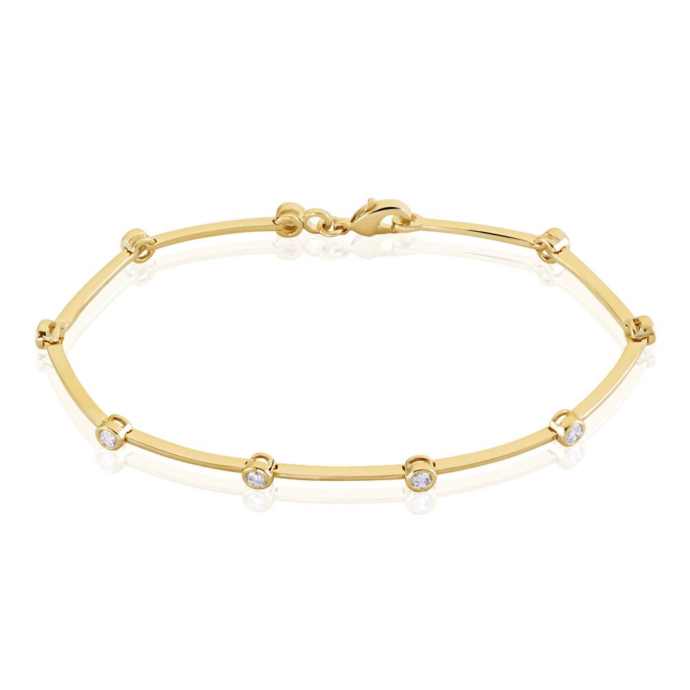Bracelet Kaelig Plaqué Or Jaune Oxyde De Zirconium - Bracelets chaînes Femme | Marc Orian