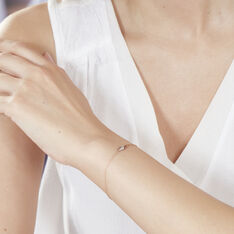 Bracelet Clodie Or Rose Diamant - Bracelets chaînes Femme | Marc Orian