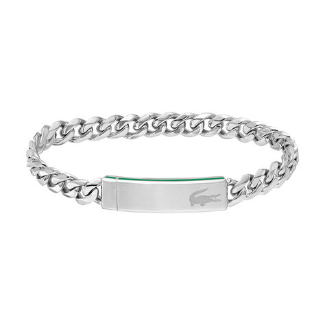 Bracelet Lacoste Baseline Acier Blanc - Bracelets cha&icirc;nes Homme | Marc Orian