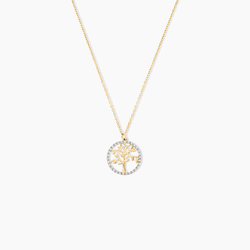 Collier Philokrates Or Jaune Diamant - Colliers avec pierres Femme | Marc Orian