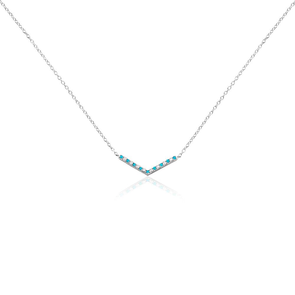Collier Elga Argent Blanc Oxyde De Zirconium - Colliers avec pierres Femme | Marc Orian
