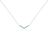 Collier Elga Argent Blanc Oxyde De Zirconium