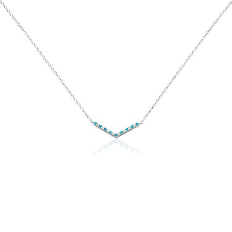 Collier Elga Argent Blanc Oxyde De Zirconium - Colliers avec pierres Femme | Marc Orian