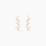 Boucles D'oreilles Puces Or Jaune Fortunella Oxydes De Zirconium - Puces Femme | Marc Orian