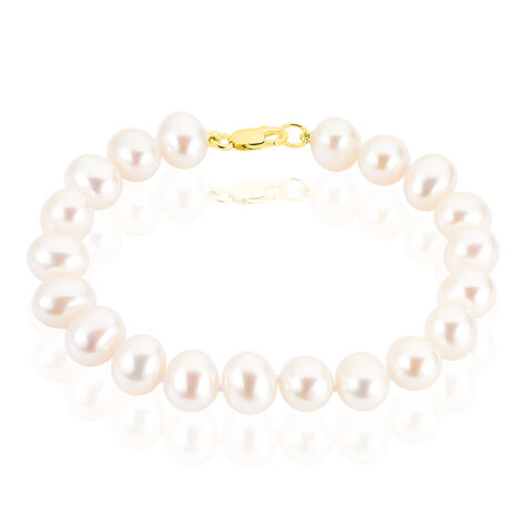 Bracelet Merrane Or Jaune Perle De Culture - Bracelets cha&icirc;nes Femme | Marc Orian