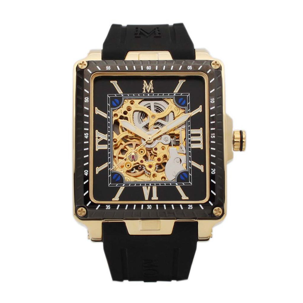 Montre Montignac Square Automatique Noir - Montres automatiques Homme | Marc Orian