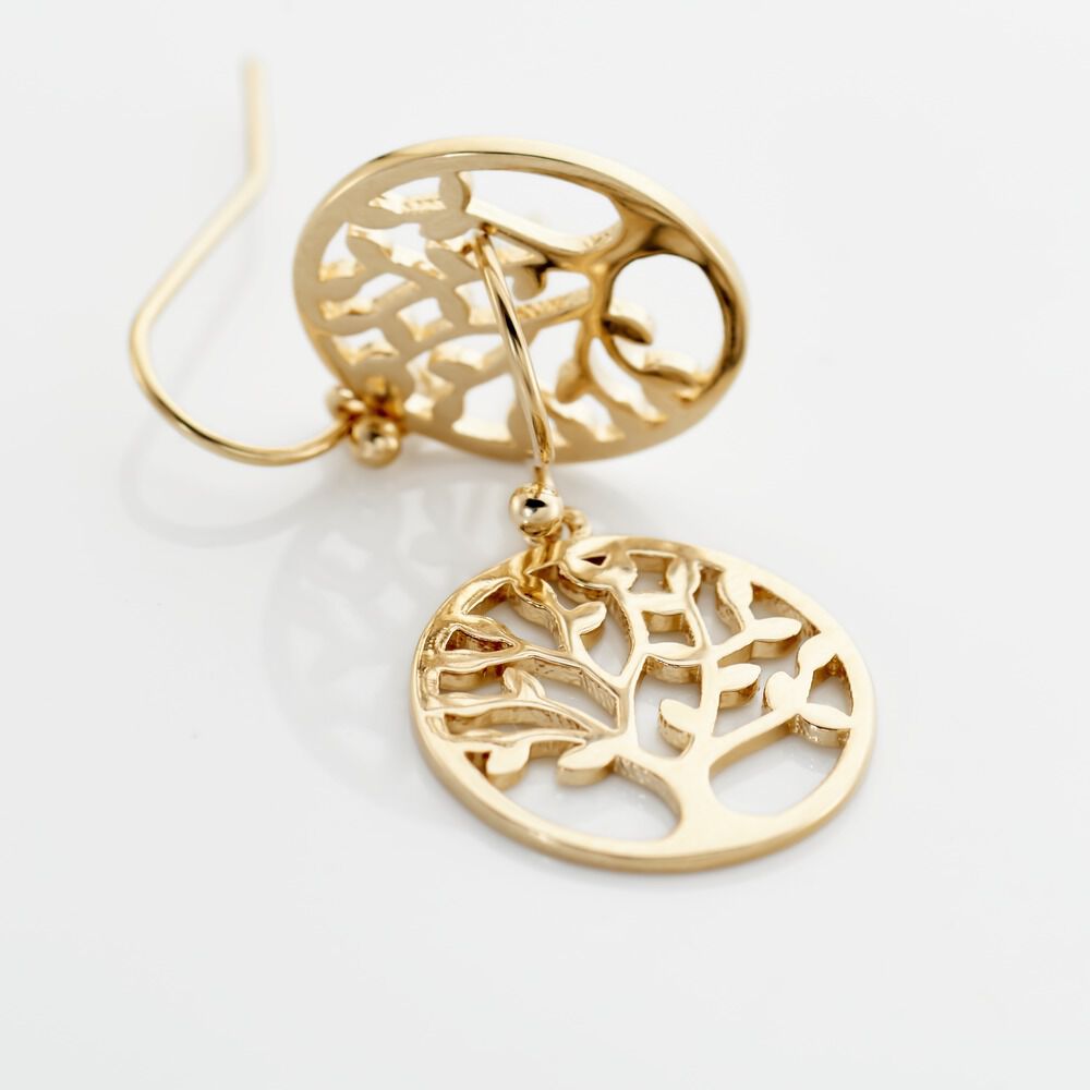 Boucles D'oreilles Pendantes Plaqué Or Laora - Pendantes Femme | Marc Orian