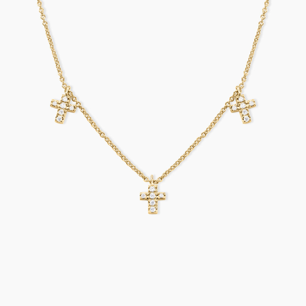 Collier Fatos Plaqu&eacute; Or Jaune Oxyde De Zirconium - Colliers avec pierres Femme | Marc Orian