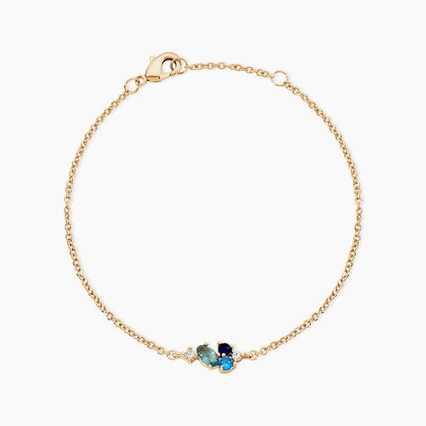 Bracelet Plaqu&eacute; Or Era Pierre De Synth&egrave;se - Bracelets fantaisie Femme | Marc Orian