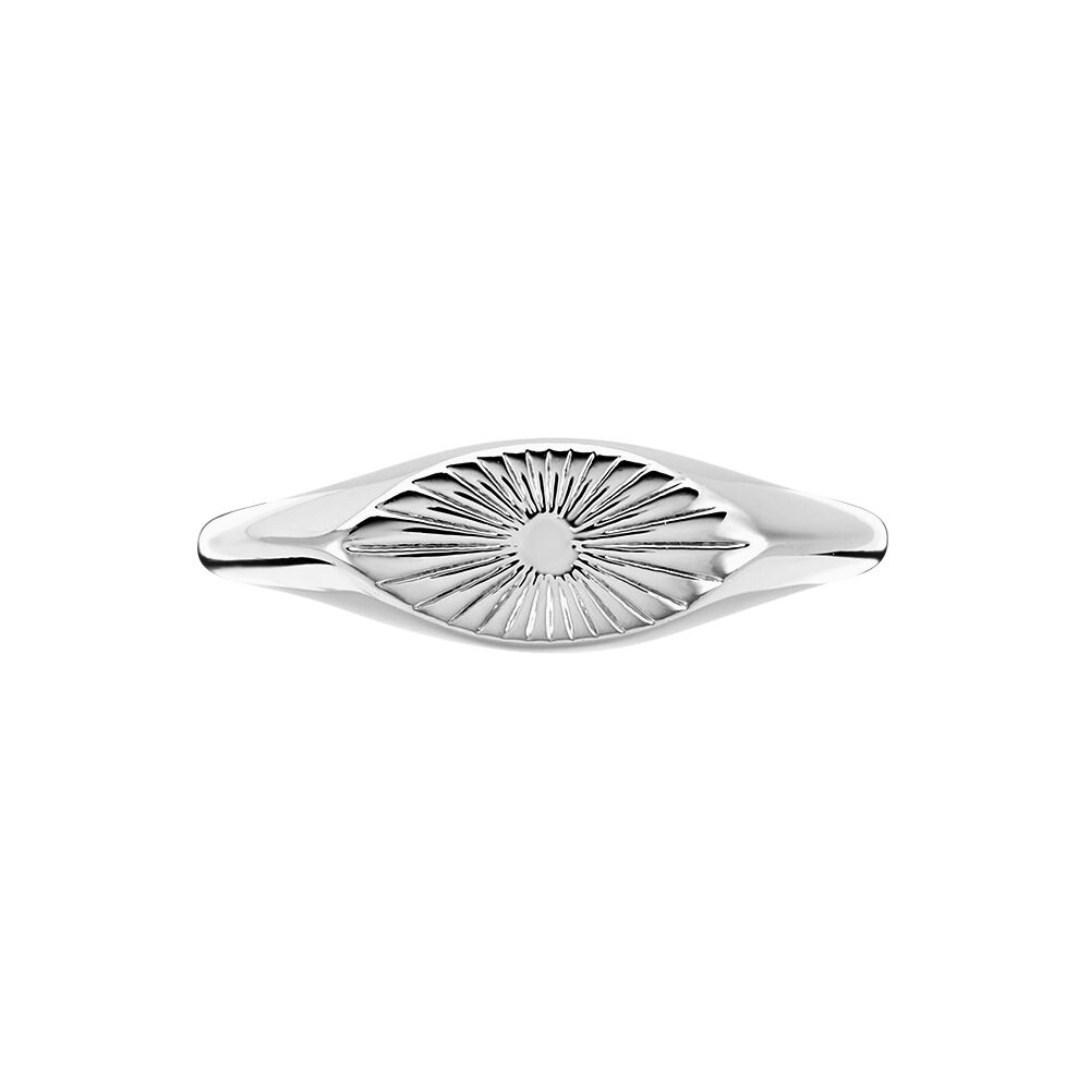Chevalière Dalia Argent Blanc - Chevalières Femme | Marc Orian