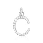 Pendentif Klementine Or Blanc Oxyde De Zirconium - Pendentifs Femme | Marc Orian